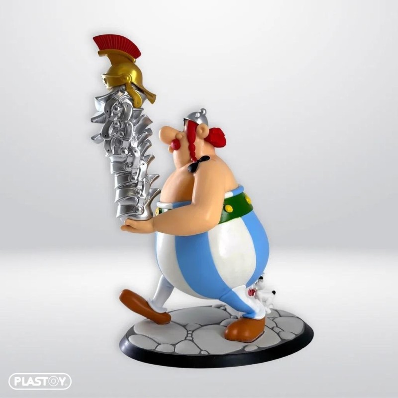 ASTERIX & OBELIX - Obélix pile de casques - figurine 30cm 