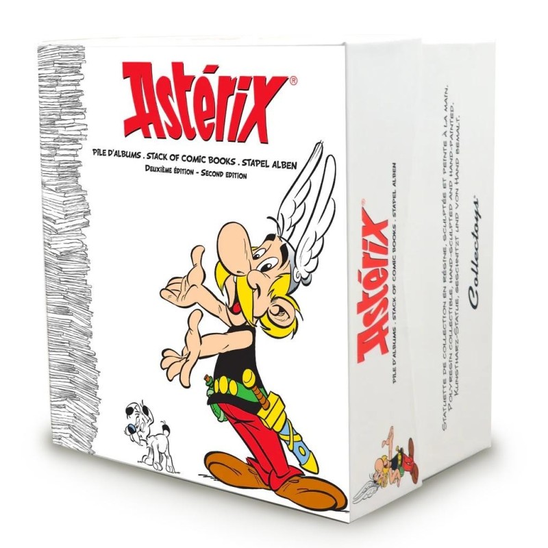 ASTERIX & OBELIX - Asterix regardant une pile de BD - figurine 22.5cm 