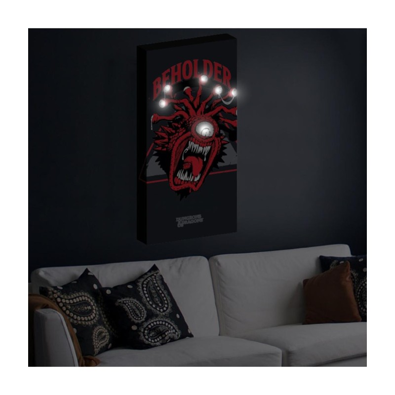 DUNGEONS & DRAGONS - Beholder - Canvas with 6 LED light 20X3X40cm 