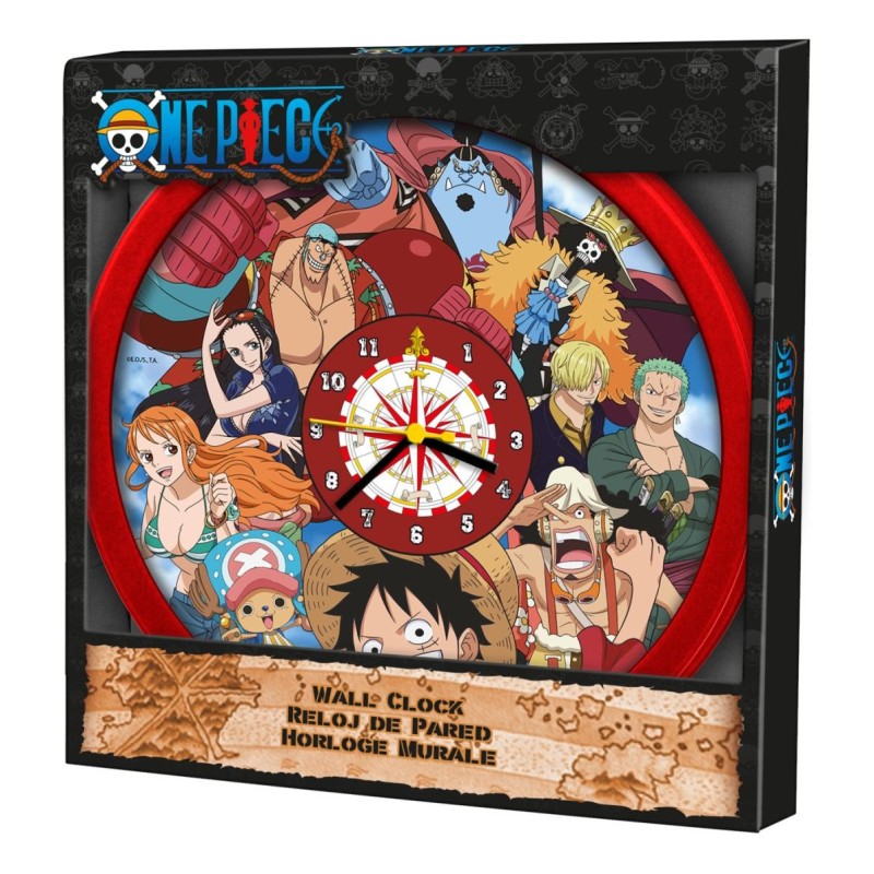 ONE PIECE - Horloge Murale 25x25cm 