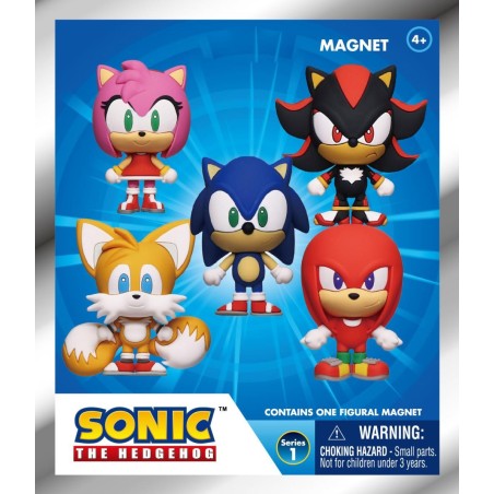 SONIC - Serie 1 - 3D Foam Magnets in blind bags (Display 12 Pcs) 
