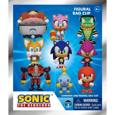 SONIC - Series 3 - 3D Foam Bag Clip (Display 24 Pcs) 