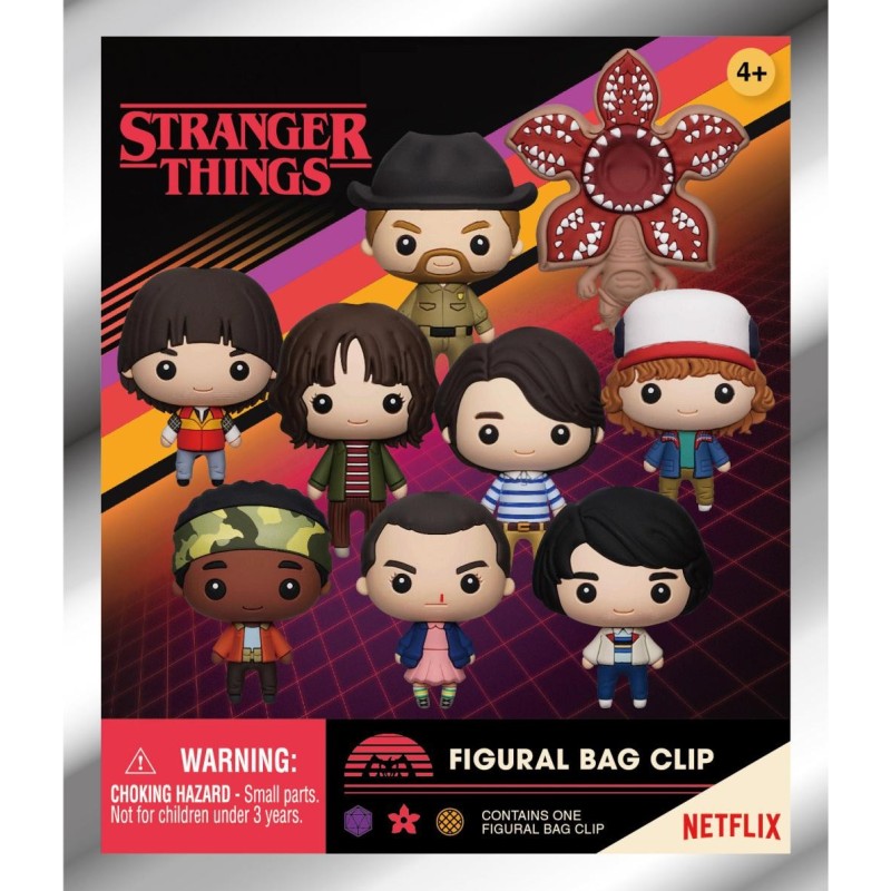STRANGER THINGS - Series 1 - 3D Foam Bag Clip (Display 24 Pcs) 