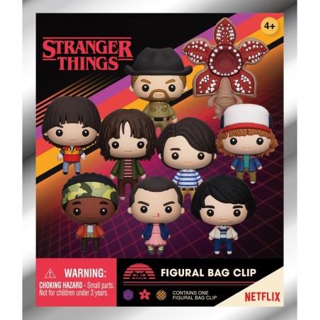 STRANGER THINGS - Series 1 - 3D Foam Bag Clip (Display 24 Pcs) 