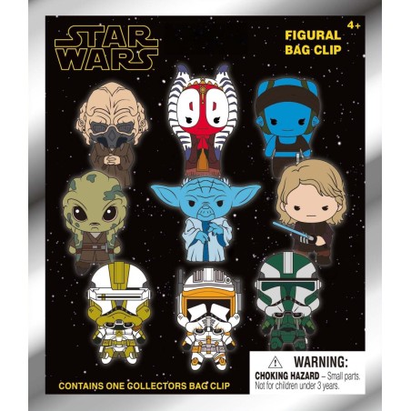 STAR WARS 3 - Series 1 - 3D Foam Bag Clip (Display 24 Pcs) 