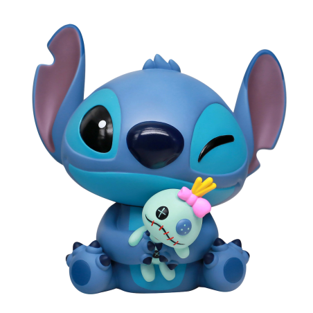 DISNEY - Stitch & Scrump - Tirelire 18cm dans boîte en acétane 