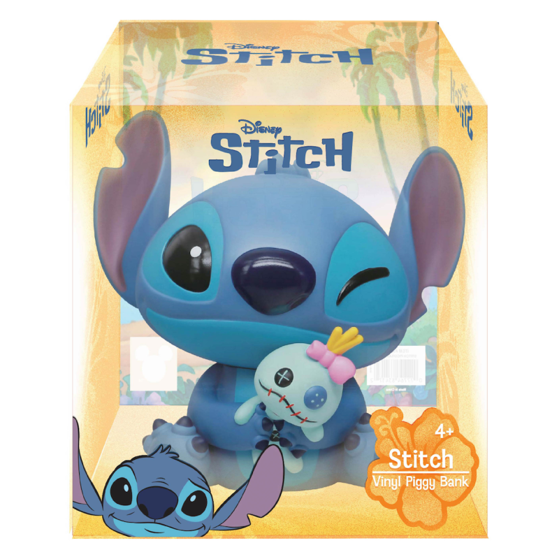 DISNEY - Stitch & Scrump - Tirelire 18cm dans boîte en acétane 
