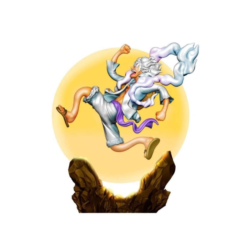ONE PIECE - Logbox Re Birth Gear 5 - Set 4 Statuettes Petitrama 9cm 