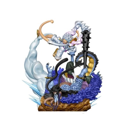 ONE PIECE - Logbox Re Birth Gear 5 - Set 4 Statuettes Petitrama 9cm 