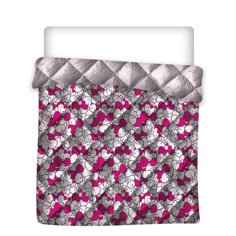 HELLO KITTY - Couverture en Quilt 240x220cm 