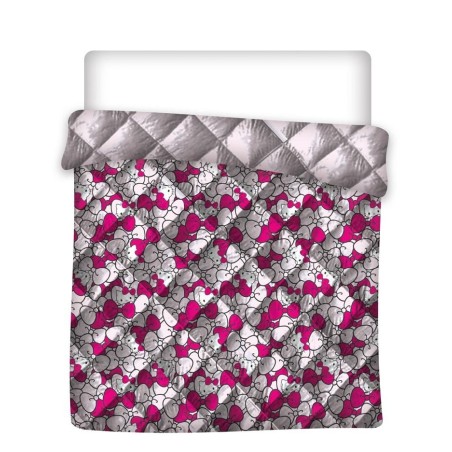HELLO KITTY - Couverture en Quilt 240x220cm 
