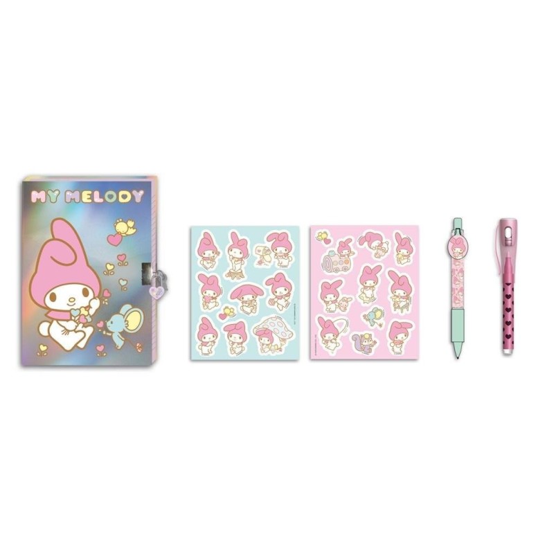 MY MELODY - Gift Box Journal Intime avec cadenas + accessoires 