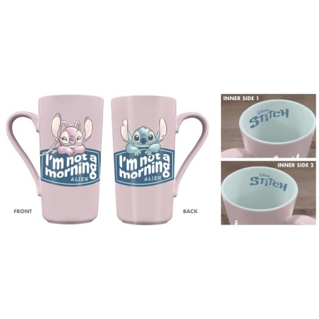 STITCH & ANGEL - I'm not a Morning Alien - Mug Latte 470ml 