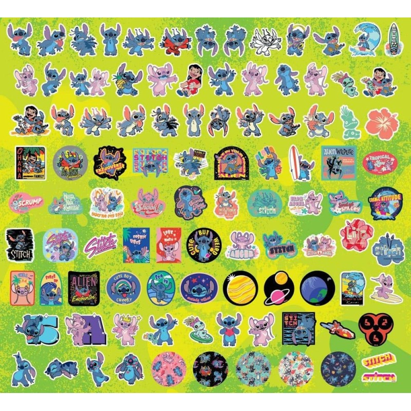 LILO & STITCH - Set de 100 Stickers (Display de 20) 