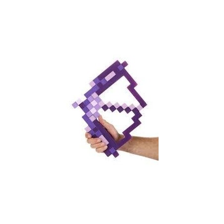 MINECRAFT - Arc et Flèche Enchanté Violet '45x32x4cm' 