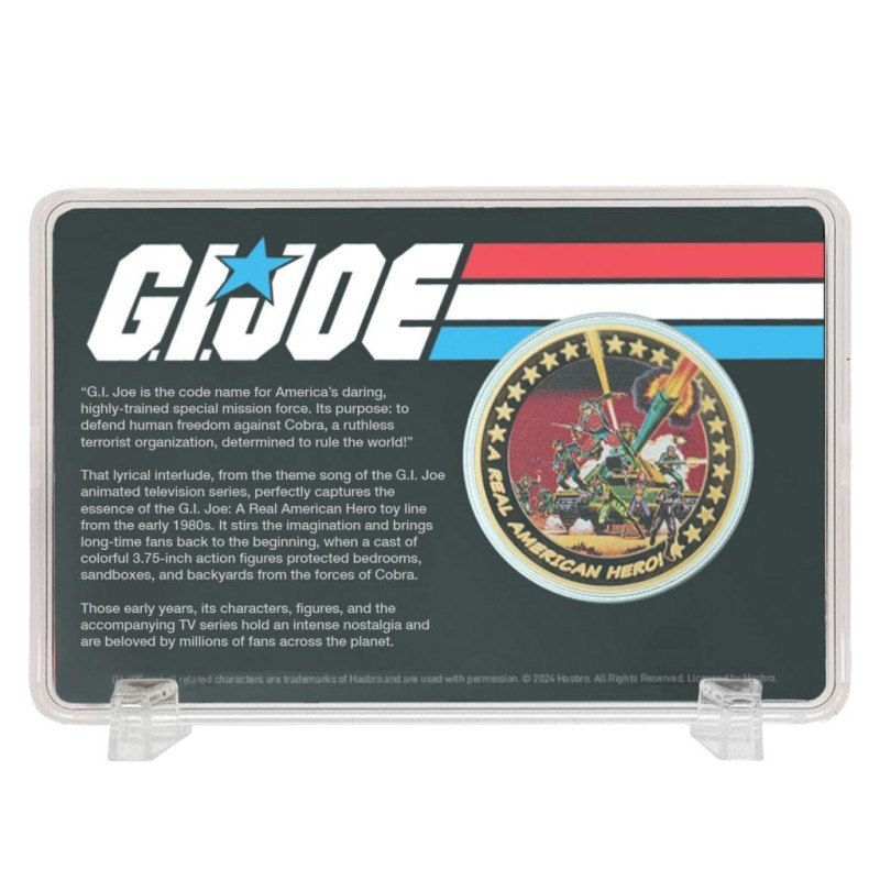 G.I. JOE - 60th Anniversary - 24k Plated Gold lLimited Edition Coin 