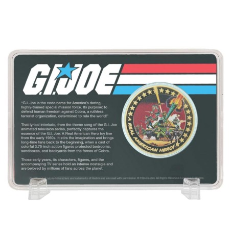 G.I. JOE - 60th Anniversary - 24k Plated Gold lLimited Edition Coin 