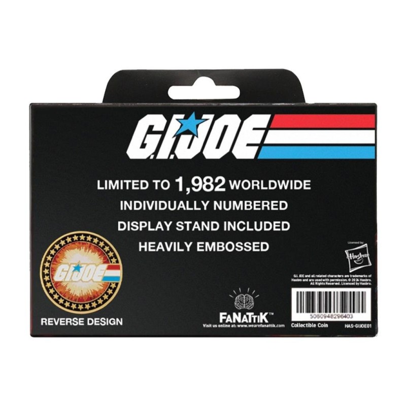 G.I. JOE - 60ans Anniversaire - Pièce Edition Limitée 24k Plaqué Or 