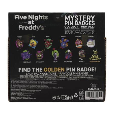 FIVE NIGHTS AT FREDDY'S - Mystery Box de 12 Pin's 