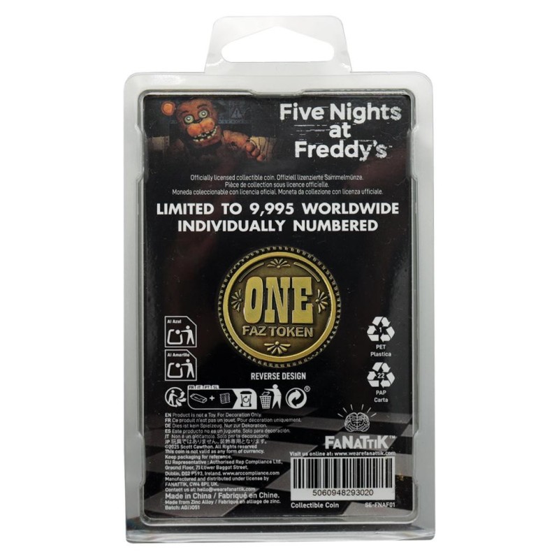 FIVE NIGHTS AT FREDDY'S - Fazbear - Pièce Edition Limitée 