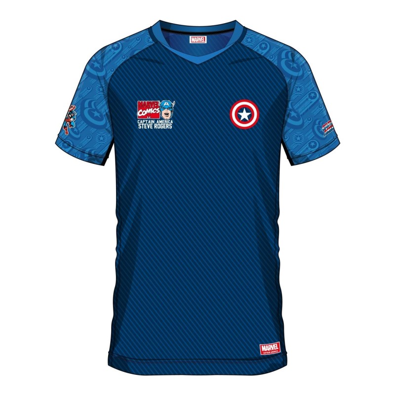 MARVEL - Captain America 41 - Maillot de Foot Homme (S) 