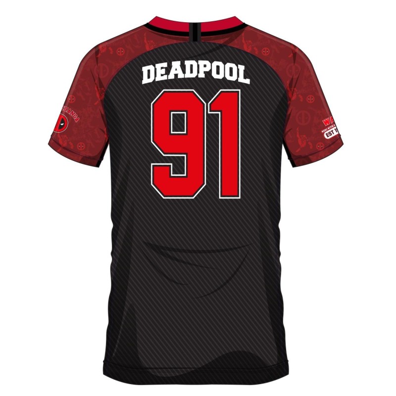 MARVEL - Deadpool 91 - Soccer Jersey Men (M) 