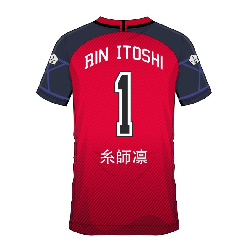 BLUE LOCK - Rin Itoshi 1 - Maillot de Foot Homme (L) 