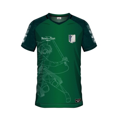 L'ATTAQUE DES TITANS - Scout Regiment 09 - Maillot de Foot Homme (XXL) 
