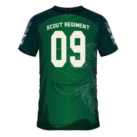 L'ATTAQUE DES TITANS - Scout Regiment 09 - Maillot de Foot Homme (L) 