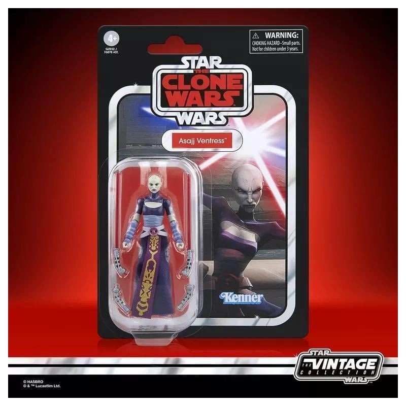 THE CLONE WARS - Asajj Ventress - Figurine Vintage Collection 10cm 