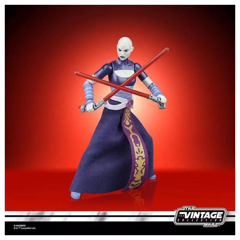 THE CLONE WARS - Asajj Ventress - Figurine Vintage Collection 10cm 