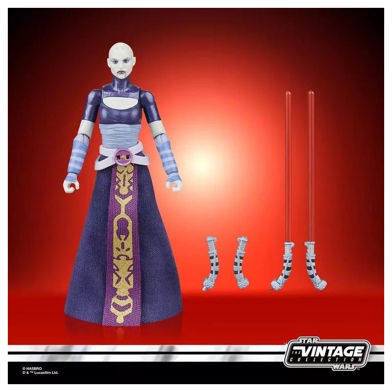 THE CLONE WARS - Asajj Ventress - Figurine Vintage Collection 10cm 