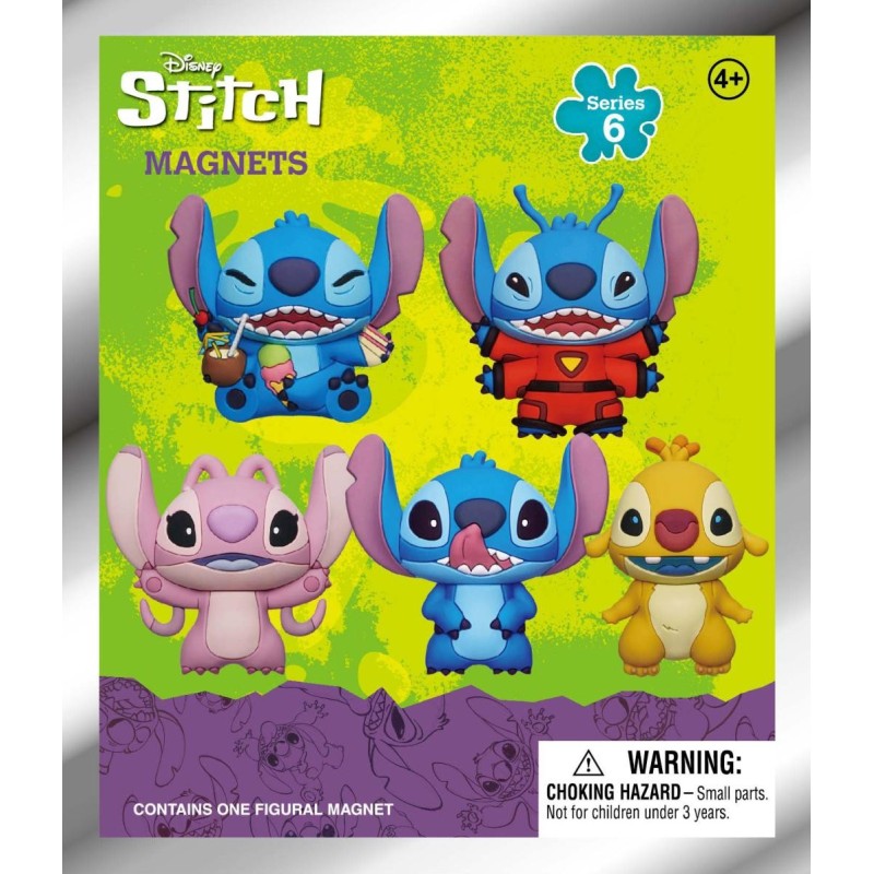 STITCH - Serie 6 - 3D Foam Magnets in blind bags (Display 12 Pcs) 