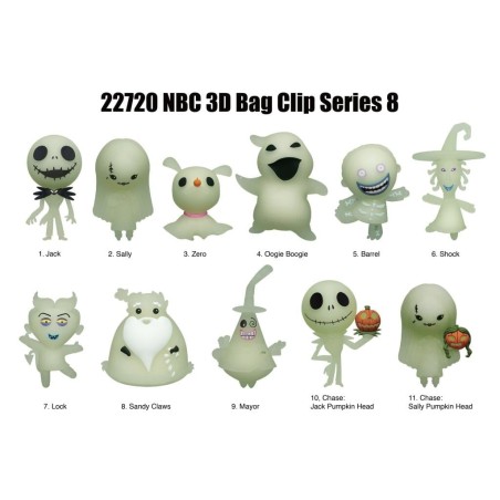 NBX - Series 8 - 3D Foam Bag Clip (Display 24 Pcs) 