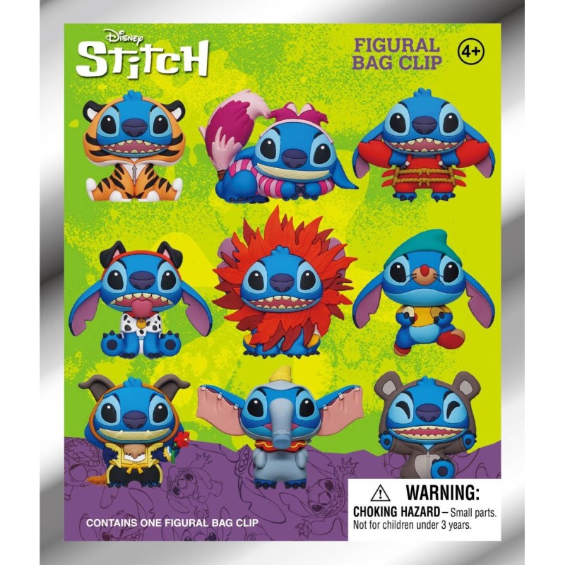 STITCH EN COSTUME - Series 1 - 3D Foam Bag Clip (Display 24 Pcs) 