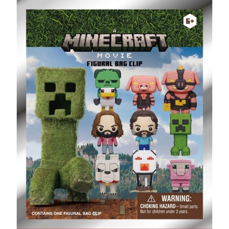 MINECRAFT FILM - Series 1 - 3D Foam Bag Clip (Display 24 Pcs) 