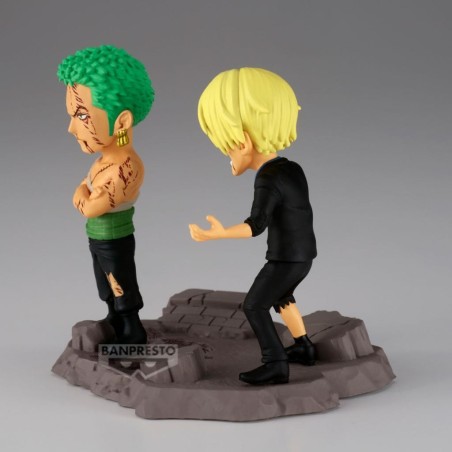 ONE PIECE - Roronoa Zoro & Sanji - Figurine WCF Log Stories 8cm 