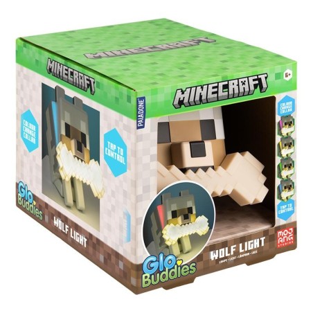 MINECRAFT - Wolf - GloBuddies Light 5,6inch 