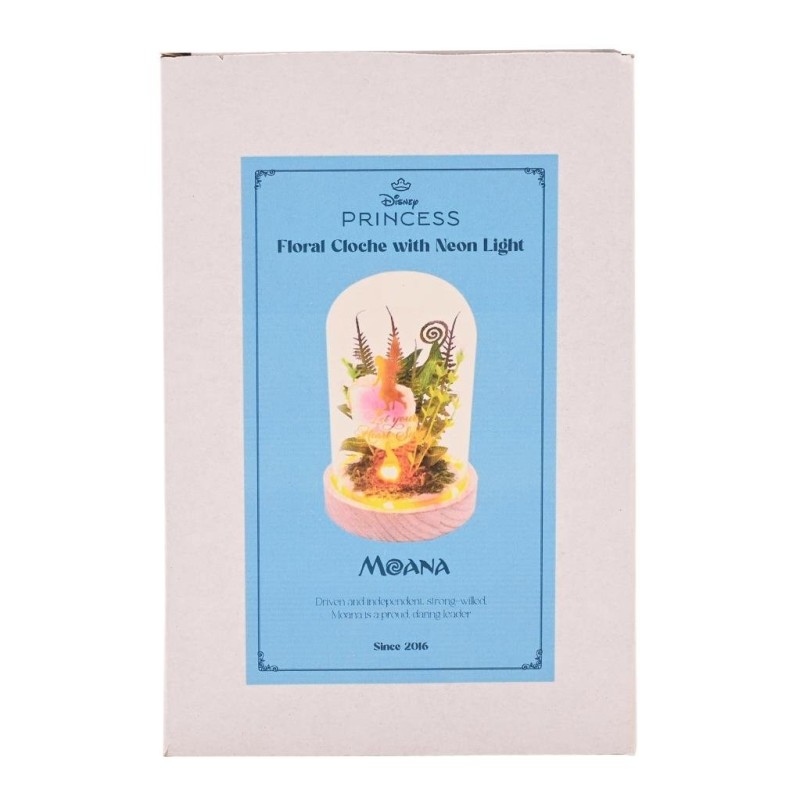 DISNEY PRINCESSES - Vaiana - Cloche Florale avec Lumière Néon 