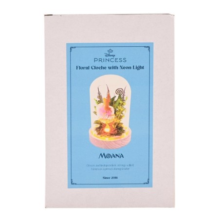 DISNEY PRINCESSES - Vaiana - Cloche Florale avec Lumière Néon 