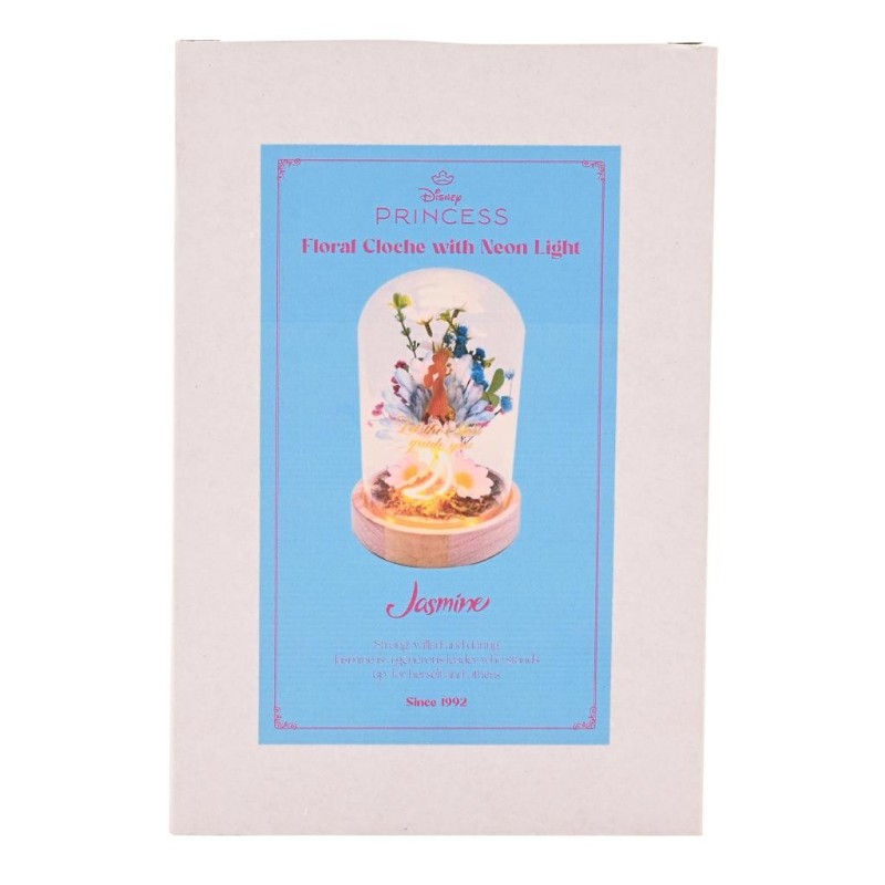 DISNEY PRINCESSES - Jasmine - Cloche Florale avec Lumière Néon 