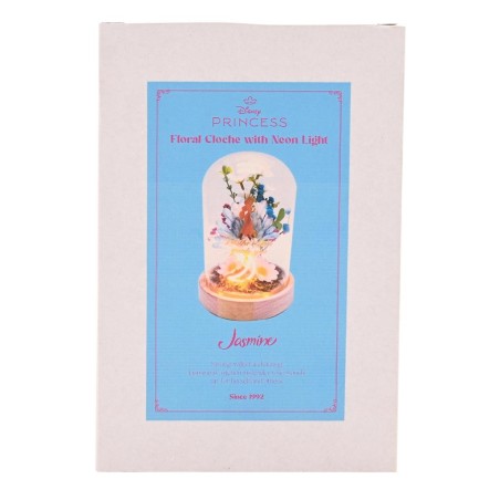 DISNEY PRINCESSES - Jasmine - Cloche Florale avec Lumière Néon 