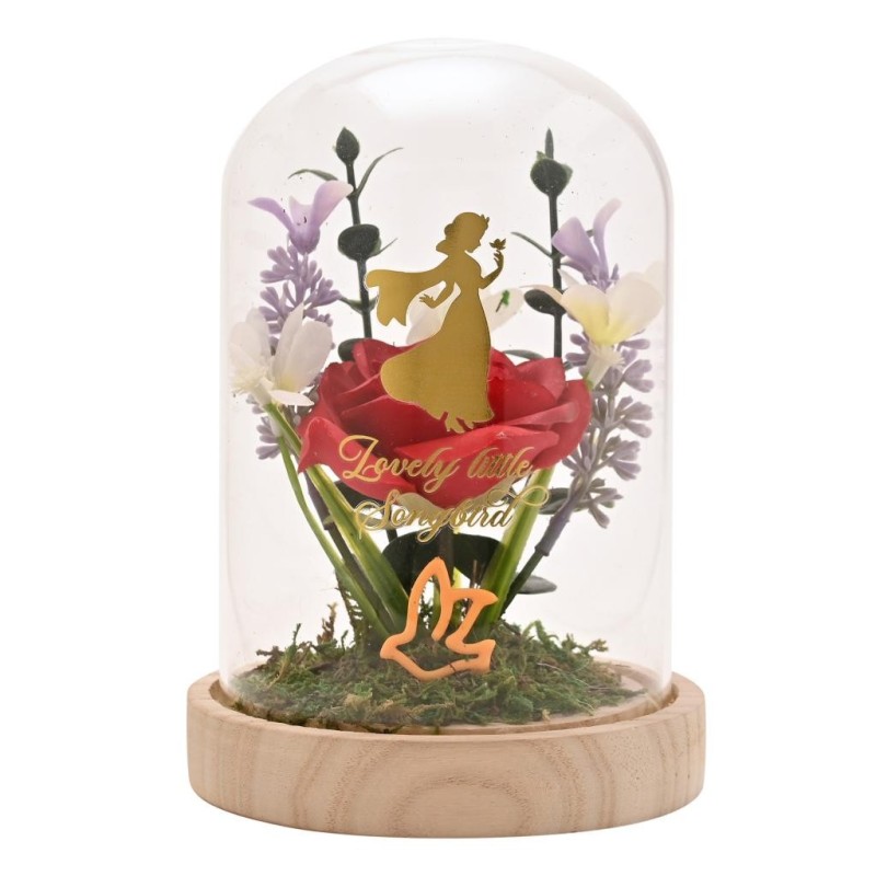 DISNEY PRINCESSES - Blanche-Neige - Cloche Florale avec Lumière Néon 