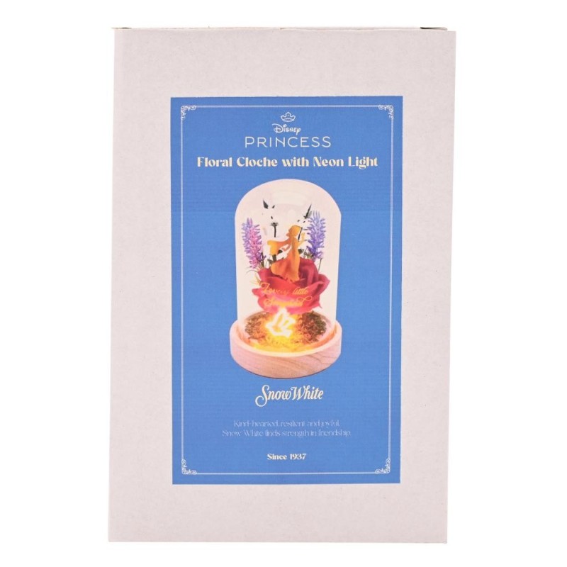 DISNEY PRINCESSES - Blanche-Neige - Cloche Florale avec Lumière Néon 