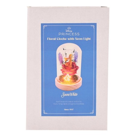 DISNEY PRINCESSES - Blanche-Neige - Cloche Florale avec Lumière Néon 