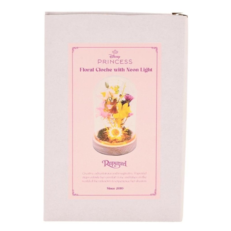 DISNEY PRINCESSES - Raiponce - Cloche Florale avec Lumière Néon 