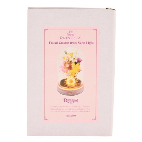 DISNEY PRINCESSES - Raiponce - Cloche Florale avec Lumière Néon 