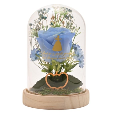 DISNEY PRINCESSES - Cendrillon - Cloche Florale avec Lumière Néon 