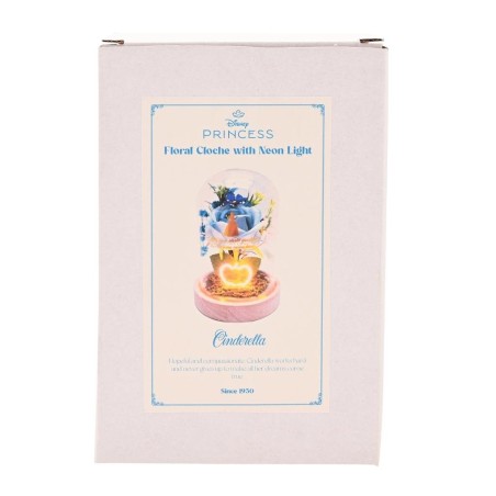 DISNEY PRINCESSES - Cendrillon - Cloche Florale avec Lumière Néon 