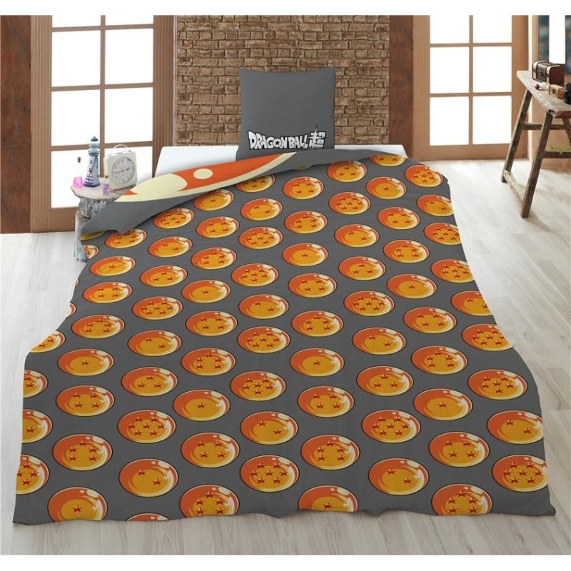 DRAGON BALL Z - Goku & Vegeta - Parure de lit 140x200cm + 65x65cm 